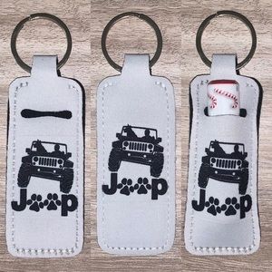 Jeep dog lover chapstick holder new